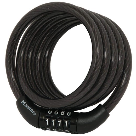 Check The Home Depot's Q&A Before Buying: Master Lock Bike Lock Cable with Combination, 4 ft. Long