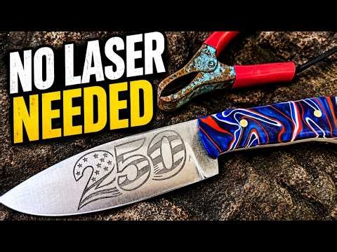 How to Electro Etch Detailed Designs on a Knife (Step-by-Step)