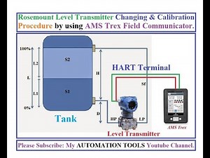 Rosemount Level Transmitter Change & Calibration Procedure by using AMS Trex Field Communicator.