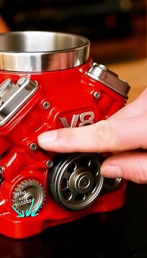 Para papá o tu esposo! Taza de acero inoxidable con diseño de motor V8 #findeañocontiktokshop #tiktokshopcybermonday #tiktokshopblackfriday #fyp #tiktokshop