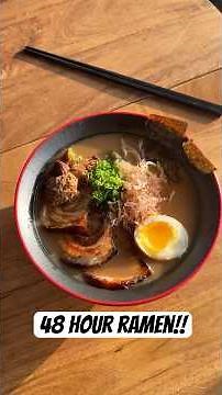 The most authentic Japanese style tonkotsu ramen from Scratch 😍 (48 hours recipes) #shorts