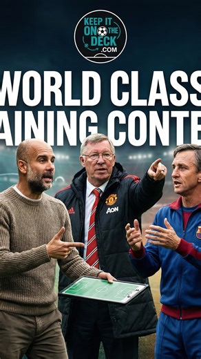 www.Keepitonthedeck.com on Instagram: "🔄 Breakout Rondo → 1v1 Setup 🔲 10x10m rondo (2 neutrals always with possession) 👀 Scan early & open body to play forward 🎯 Find the pass into the 1v1 zone ⚡ Attack fast & finish in either target goal 🔁 Lose it? Play back into the rondo = roles switch 🗒️🗒️More training ideas here ➡️ Link in the page bio"