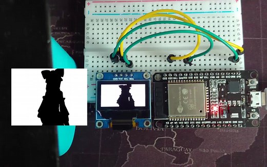 【ESP32】利用ESP32控制oled显示屏SSD1306播放Bad Apple🌻