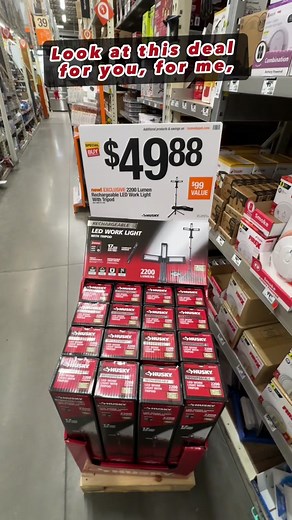 NEW HUSKY Tri-Pod Rechargeable LED Work Light Has All The Fixin’s! #homedepot #giftidea #christmasgifts #musthaves #worklight #huskytools #fyp @The Home Depot @Husky