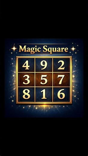 3 by 3 magic square