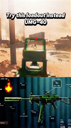 Use this loadout instead for UMG-40 in Battlefield 6 #battlefield6 #gaming #shorts #bf6