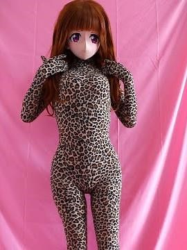 Kigurumi leopard bodysuit