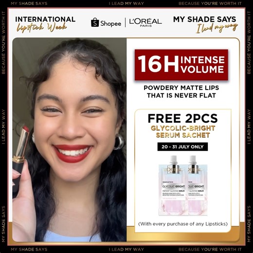 Intense matte color that doesn't crack? 😱 Meet our NEW Color Riche Intense Volume Matte lipstick — infused with hyaluronic acid to give you fuller, softer and healthier lips with each swipe. 💋 Available now in 5 bold shades. #LorealParisMY #ColorRiche | L'Oréal Paris