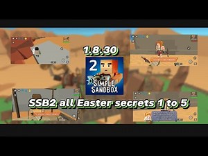 simple sandbox 2 update 1.8.30 new update all Easter secrets 1 to 5 leg and skins SSB2