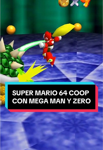 Super Mario 64 COOP con Mega Man y Zero
