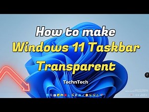 How to transparent taskbar on Windows 11