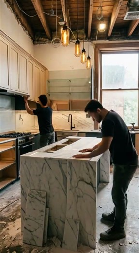 Small Kitchen to Dream Luxury Kitchen#homeimprovement #interiordesign #kitchenrenovation#beforeafter