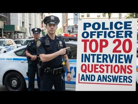 TOP 20 Police Officer Interview Questions & Answers