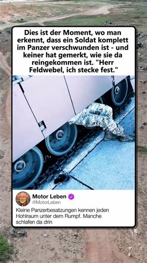 PANZER SCHLUCKT SOLDATIN KOMPLETT