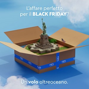 3.4K views · 24 reactions | Solo acquisti importanti in questo Black Friday ✈️ Oggi è l'ultimo giorno per acquistare un volo con il 20% di sconto, vai al link in bio e usa il codice BF20, valido per tutte le nostre destinazioni: https://bit.ly/4eV4aCG #ITAAirways | ITA Airways | Facebook