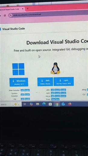 How to Install VS code on Laptop. #coding #codinglife #viral