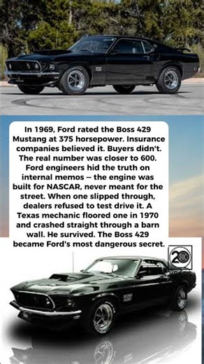 Ford's 1969 Boss 429 Was So Powerful They Hid The Real Horsepower Numbers