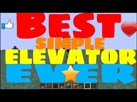 How to make a simple easy piston elevator in minecraft 1.12.2