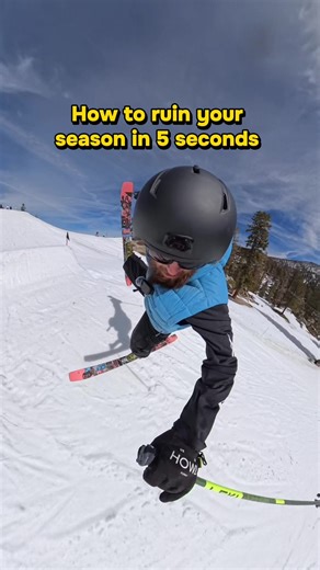 There goes my shoulder 🫣😓 #skiing #skifail #sendit #fah #parkskiing | ski