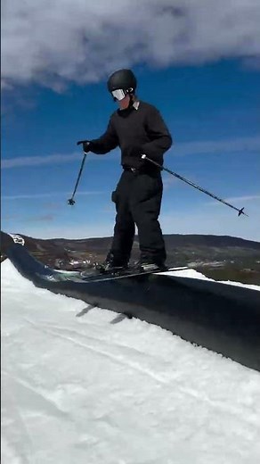 Insane Rail to Corked Backflip Combo | Freestyle Skiing Terrain Park