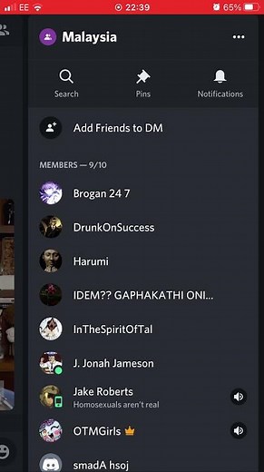 How to mute a discord group chat