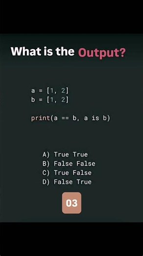 Comment down your answer| python|programming #python #programming