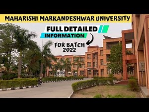 Maharishi Markandeshwar University Ambala | Mmu University Campus Tour