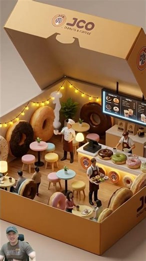 Tiny Donut Factory Inside a Donut Box 🍩 Ultra Realistic Miniature