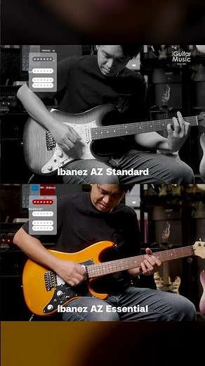 Comparing the sound of Ibanez AZES vs. AZ Standard Neck position #ibanezguitars