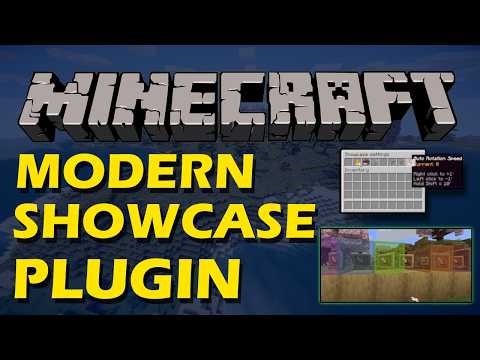 360 degree item display in Minecraft with Modern Showcase Plugin