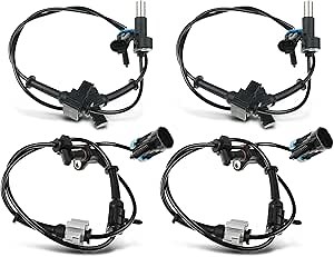 A-Premium ABS Wheel Speed Sensor Compatible with Chevrolet & GMC Models - Suburban 2500 2007-2013, Yukon XL 2500 2008-2013, 6.0L - Front and Rear Side, 4-PC Set