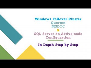 DAY#6:Windows Failover Cluster, Disk Quorum, MSDTC and SQL Server on Cluster Configuration