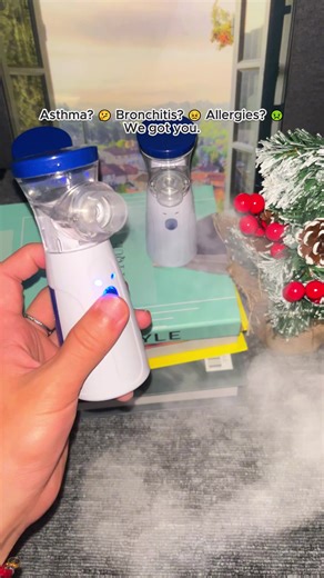 Compact, quiet, and travel-ready—this portable humidifier helps soothe dry air wherever you are, especially during cold and flu season.🎁 #portablenebulizer#nebulizer#breathingtreatments#sickbaby#fyp