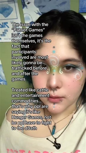 ChewiieCo ⋆｡🌀° on Instagram: "Yall consume Hunger Games like gospel, then when the dog whistles start singing apparently it’s “not that deep”. Babes they’re checking to see how comfortable they can get. Epstein files, 1,500 missing immigrant children and Diddy… there is PLENTLY of history with trafficking ESPECIALLY with children. And those are just the ones on the NEWS!! WAKE UP!! #chewiieco #patriotgames #politics #political #thepatriotgames"