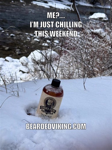 Whether you’re just chilling at home or heading out for a winter adventure this weekend, pour us over some ice, or straight out of the cooler for your perfect chilled weekend. #BeardedVikingMeadCo #MeadRevolution #veteranowned #meadup