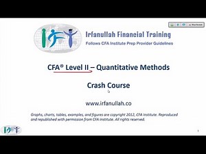 2015 Level II CFA - Quantitative Methods Summary Part 1