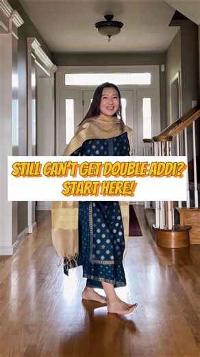 Sus on Instagram: "Everyone learns differently so I’m sharing another way of learning the Double Addi Giddha step! #giddhatutorial #giddha #doubleaddi #mybhangrajourney"