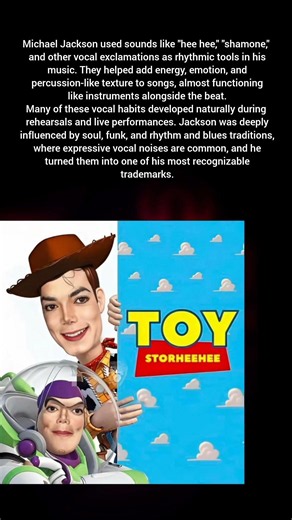 Michael Jackson used sounds like "hee hee," "shamone," and other vocal exclamations