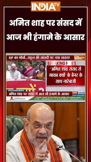अमित शाह पर संसद में आज भी हंगामे के आसार #amitshah #parliamentsession #breakingnews #ytshorts