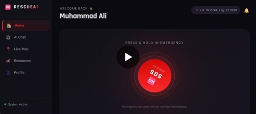 I made a Disaster SOS App by using python and Ai Disaster SOS is an intelligent emergency response application designed to save lives during natural and man-made disasters. Built using AI and… | arfah sarfraz