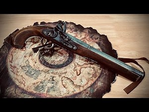 Captain Jack Sparrow Flintlock Pistol Replica! Customized Denix flintlock