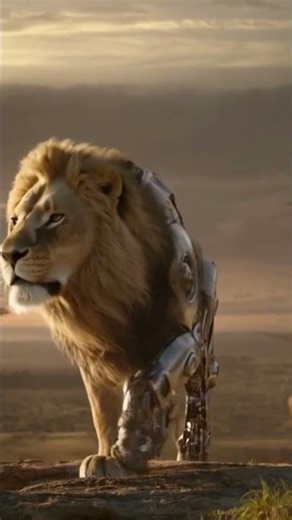 🦁🤖 Lion Transforms Into a Robot! #Lion #Robot #Transformation