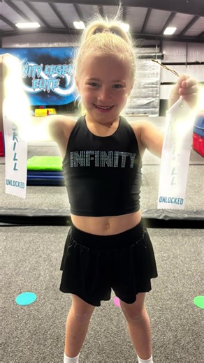 New skill alert for Caroline :) #cheerleading #allstarcheer #infinity #makinglegends