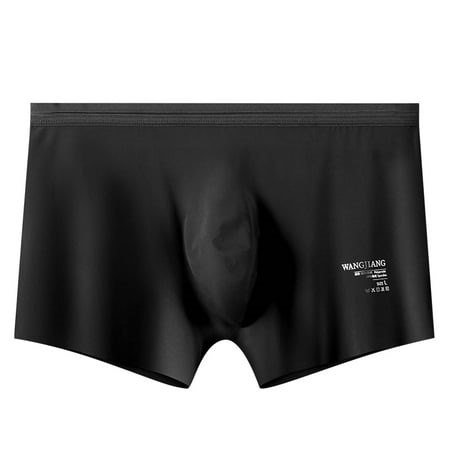 Boxer Briefs for Men Mens Solid Color Ice Silk Seamless One Piece Boxer Briefs - Walmart.ca