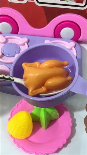 Satisfying With Unboxing & Review Pink Mini Kitchen Set Toy #asmr #satisfying #relaxing #shorts