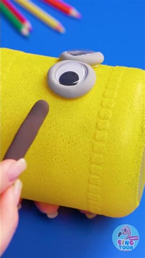 🎉 Create Your Own Minion Candy Keeper! Open & Close Fun! 😍✨ #Shorts #DIY