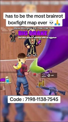 Has to be the most brainrot box fight map ever 🤣😂 #fortnite #shorts