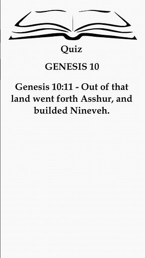Nineveh's Origin! 🌍Asshur's Journey | Genesis 10:11