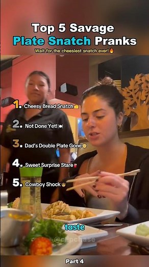 Top 5 Savage Plate Snatch Pranks Part 4