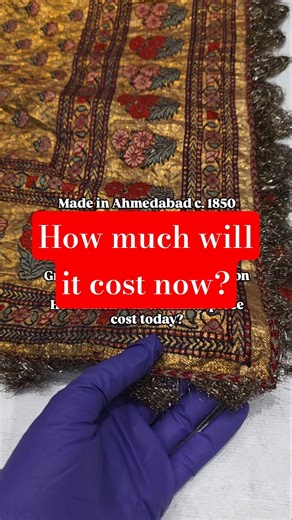 175 year old Indian textile made of gold and silver | Textile stories
